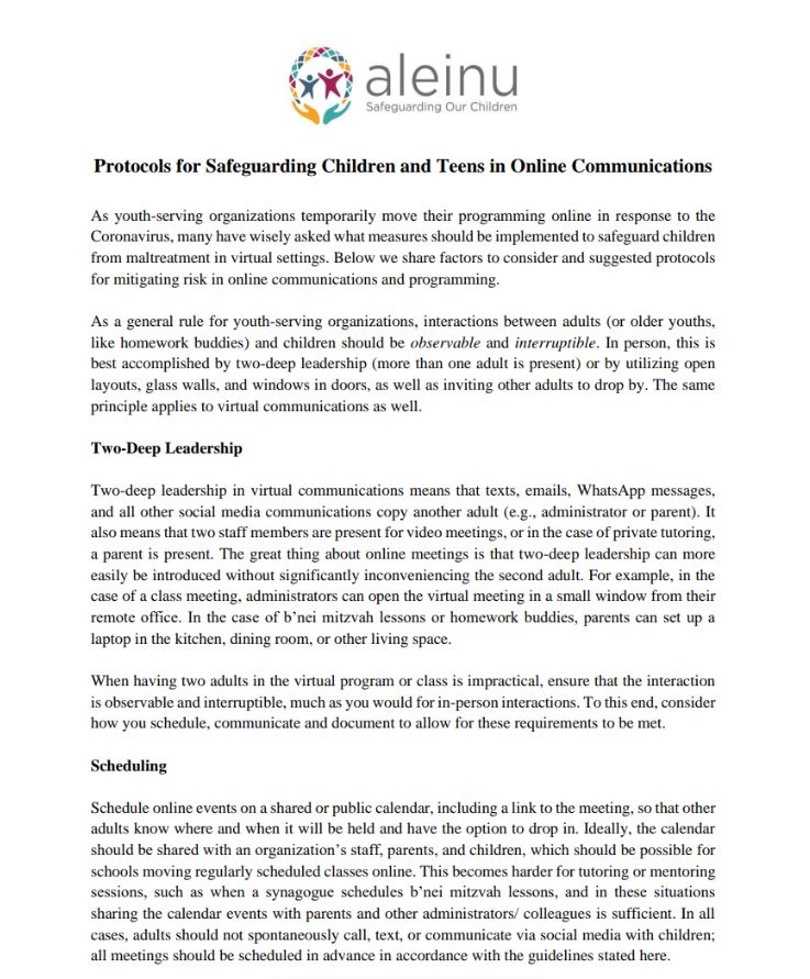 Safeguards online programming
